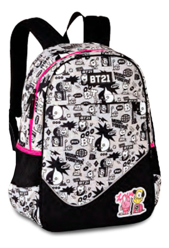 Mochila Costas Escolar Bt21 Cinza - Clio