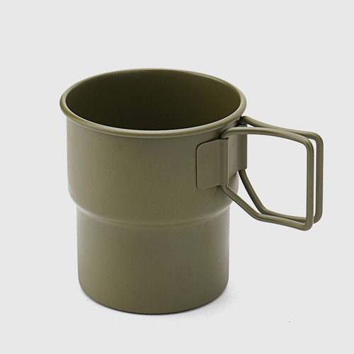 Taza Portátil De Acero Inoxidable Con Mango Plegable