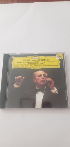 Cd - Boulez Conducts Webern Iii Symphony Cantatas Op 30 