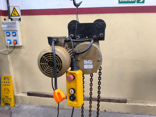 Aparejo Eléctrico A Cadena 500 Kg Dorado Oscuro 2 (Usado)