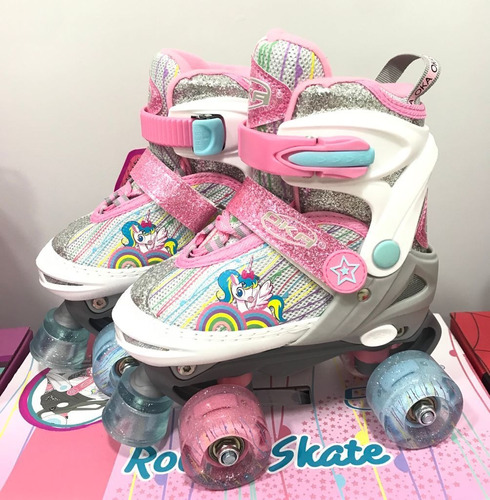 Patines Unicornio D Oka Graduables 29al 33 Y 34al 37 Set Pro