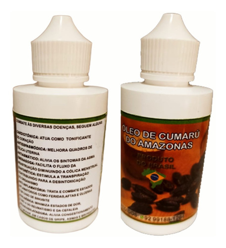 Imagem 1 de 8 de Óleo De Cumaru / Kit 3 Und - 100ml Cad 100% Puro Natural( Am