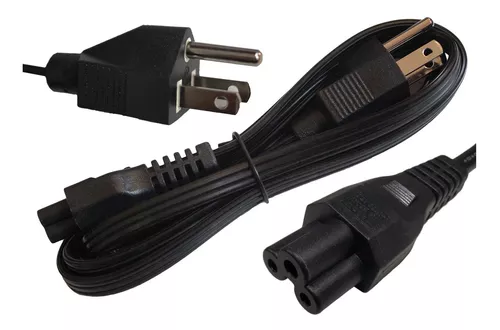 Cable de corriente para cargador de portátil / laptop tipo trébol