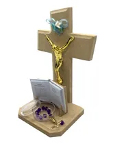 Comprar 50 Recuerdos: Cruz Madera Grande+ Decenario+ Cristo+ Otros