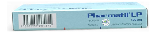 Pharmafil Lp Teofilina 100 Mg C/20 Tabletas Alpharma