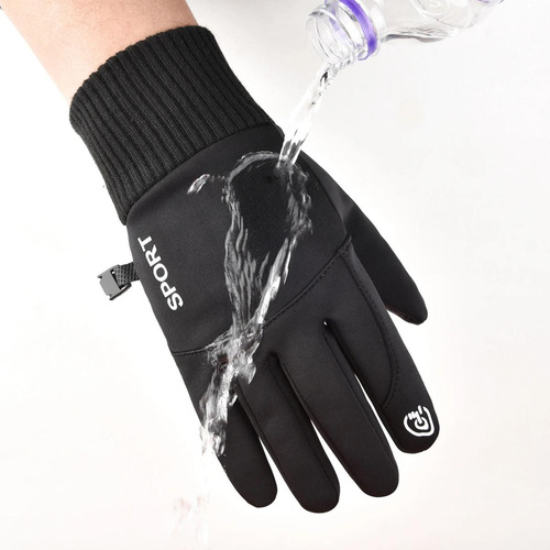 Manoplas De Invierno Con Forro, Mxgiw-013, 3 Pares, Xl, Negr