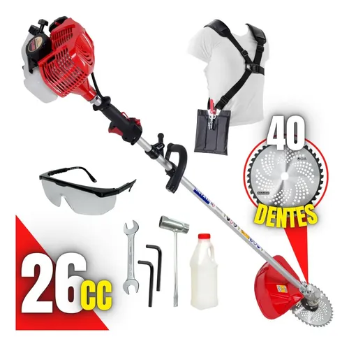 Roçadeira Nakashi T262m A Gasolina Motor Mitsubishi 2t