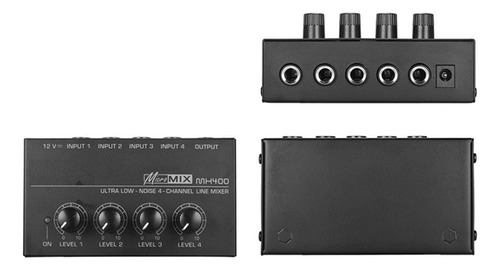 Mezclador De Audio De 4 Canales Consola Mezcladora