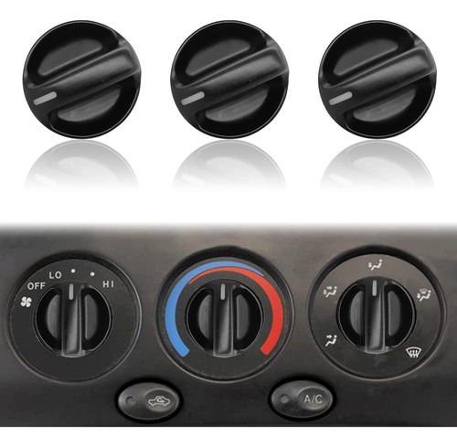 3pcs Ac Calentador Ventilador Control Perilla Compatible...