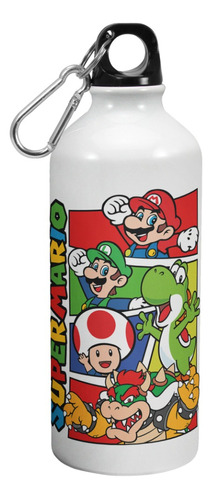 Botella De Agua Deporte Mario Bross Super Mario