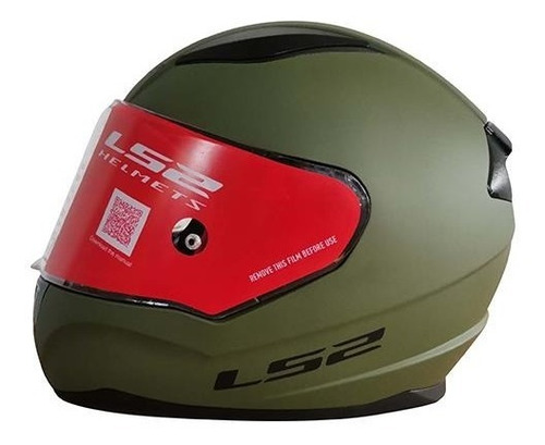 Casco Ls2 Rapid Solid Verde Camo/mate Ff353 Moteros