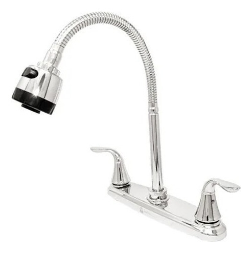 Llave Mezcladora Para Fregadero Cuello Flexible Tarja Cocina