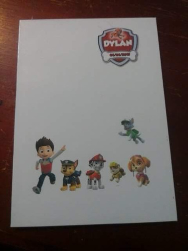 Patrulla Canina Pizarras Personalizadas Imantadas Por 65