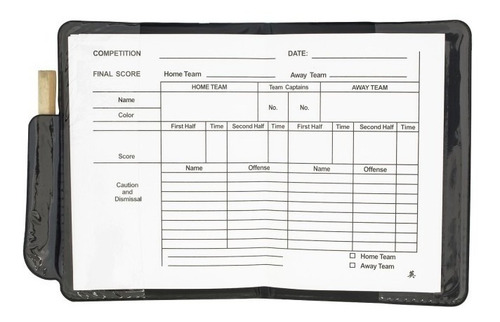 Tarjetas De Arbitro Drb X 2 Con Tarjeta Anotación Y Lápiz
