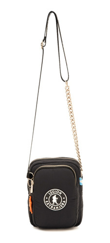 Bandolera Madryn Mini Cadenas Negro