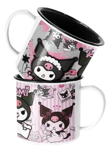 Taza Enlozada Lechera Kuromi Edición Especial Anime