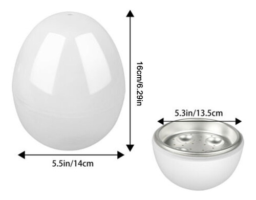 Vaporizador De Huevos Para Microondas Hervidor De Huevos Par