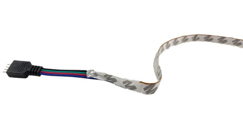 Imagen 6 de 10 de Cinta Luz Led Rgb 5m Adaptador De Corriente + Control Remoto