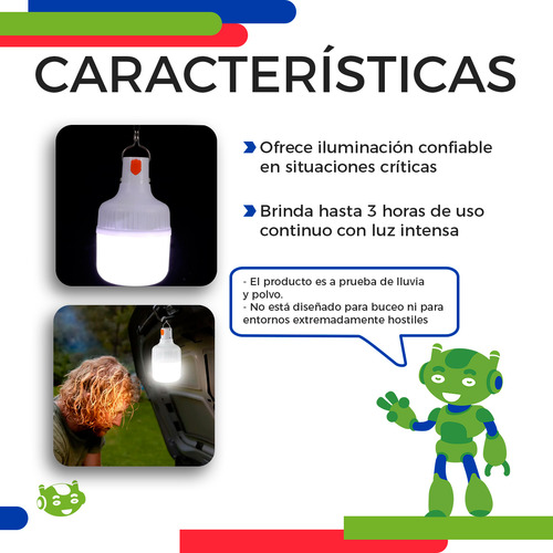 Foco Led Lámpara Portátil Recargable Carga Usb De 80 W