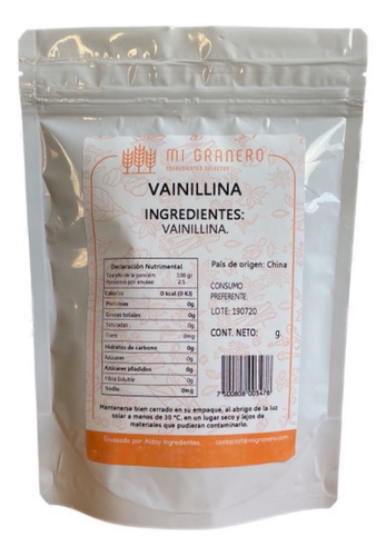 Vainillina Vainilla 1 Kilogramo