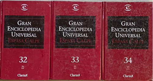 Gran Enciclopedia Universal Espasa-calpe T. 32-33-34 Clarin