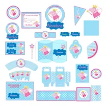 Comprar Kit Cumpleaños Peppa Pig Hada Imprimible + Libro Pintar