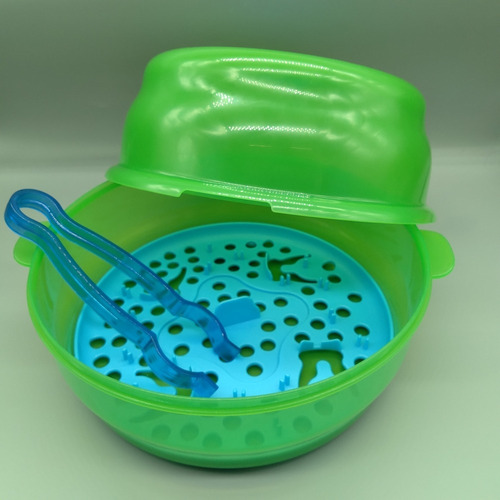 Imagen 3 de 9 de Esterilizador Para Microondas De Mamaderas Vasos Pinza Love