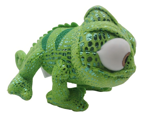 Pelúcia Camaleão Pascal Enrolados Rapunzel Disney Cor Verde