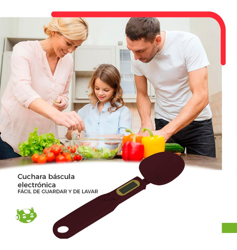 Cuchara Gramera Digital Con Pantalla Lcd Slim Company Bascula Medidora De Cocina 500g Portátil Para Pesar Comida En Polvo, Grano, Líquidos, Croquetas, Etc Color Violeta Oscuro