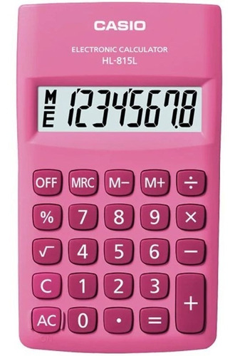 Calculadora Casio Hl-815l Rosa