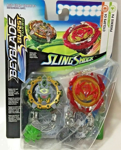 Beyblade Burst Turbo Cyclops C4 & Phoenix P4 - Hasbro