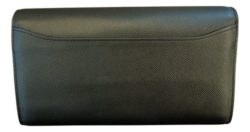 Cartera Hermes Original Para Dama Negro Liso (Usado)