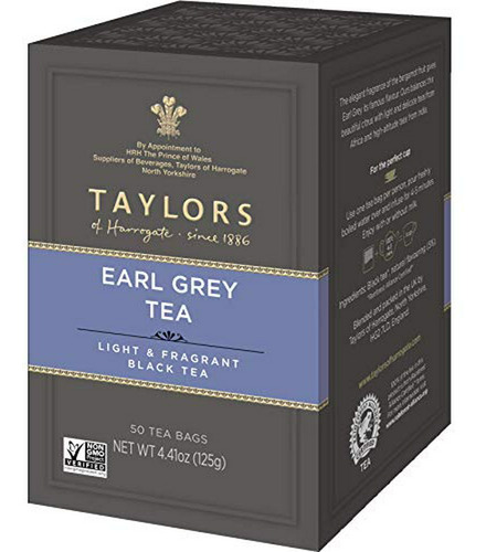 Té Negro -  Earl Grey Tea, 50 Unidades