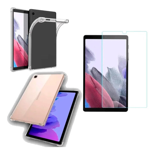 Funda Transparente Compatible Galaxy Tab A7 Lite8.7''+vidrio