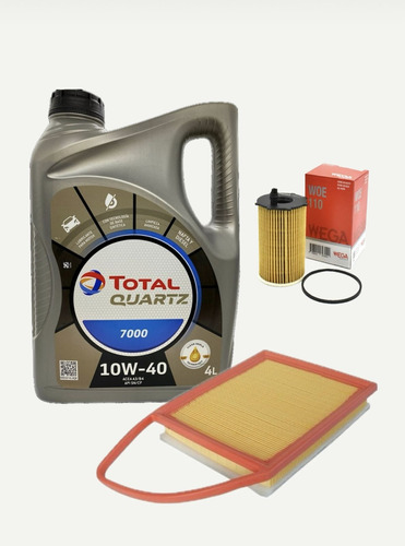 Aceite Total 7000 10w40 + Filtros Peugeot 207 Hdi 1.6