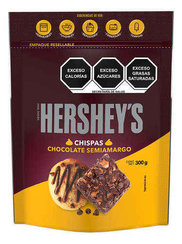 Hershey's Chispas De Chocolate Semiamargo 300g