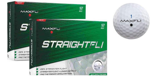 Maxfli Straightfli Pelota Golf Distancia Vuelo Recta Larga