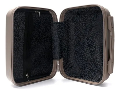 Set Valija Skora 20 Pulgadas Rígida Con Beauty Case 14 Pulgadas Color Beige Polipropileno Ruedas 360 Candado Tsa Asa Telescopica Fuelle Interno Liviana Elástica Forro Estampado Combo Viaje Cabina