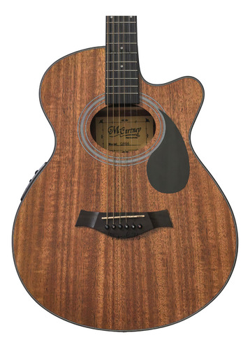 Guitarra Eletroacustica Mccartney Qa66 Con Accesorios Color Bordó Material Del Diapasón Palisandro Orientación De La Mano Diestro
