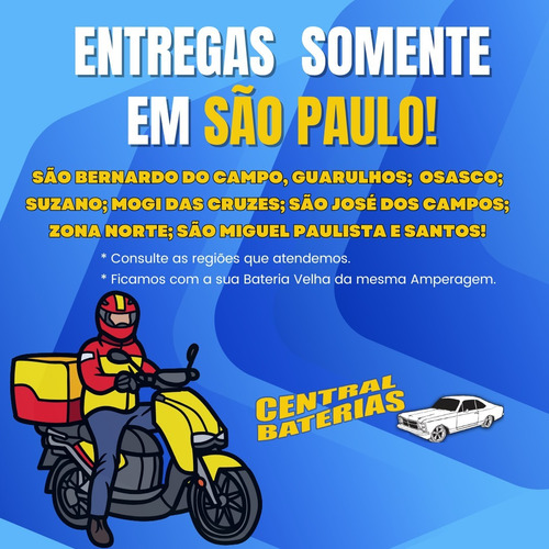 Bateria 60ah Linha Gold - Gol, Corsa, Celta , Fox Direito