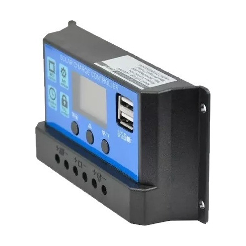 Regulador Controlador De Carga Solar Pwm 50a 12/24v Digital