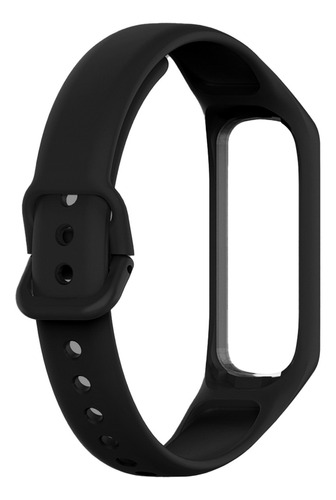 Pulseira Para Galaxy Fit2 Smartwatch Silicone Sport R220 Cor Preto