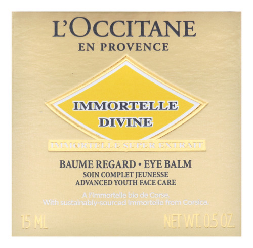 Bálsamo Para Os Olhos Loccitane Immortelle Divine 15ml Uniss