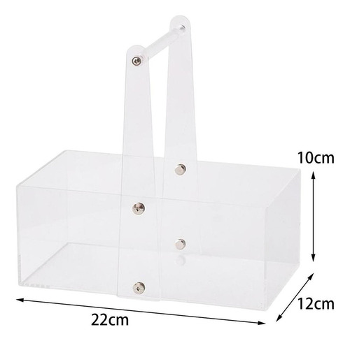 Caja De Flores De Acrílico Arreglos De Flores Cesta