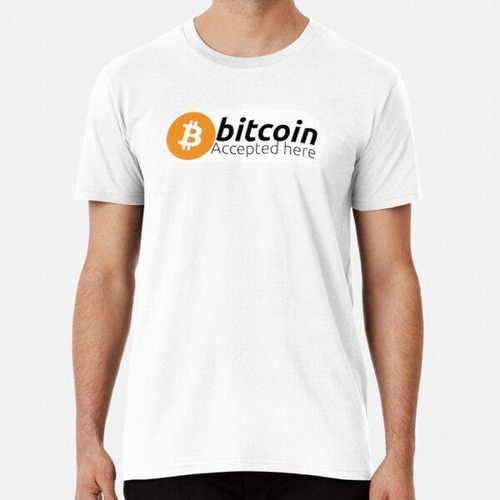 Remera Camiseta De Bitcoin Aceptado Aquí, Camiseta De Bitcoi