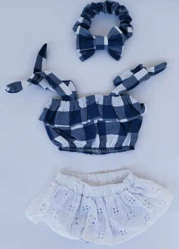Saia e blusa infantil para festa junina 2025