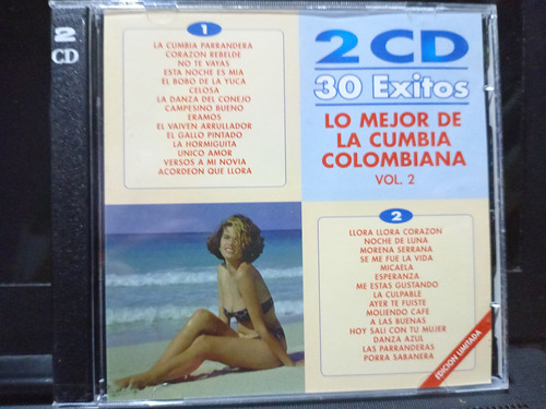 Cd Lo Mejor De La Cumbia Colombiana Vol 2 Cd Doble