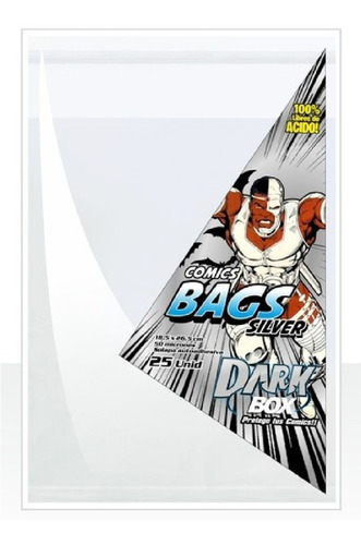 Dark Box Bolsas Protectoras Comics Anti Acido Tamaño Silver