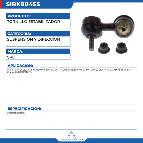 Tornillo Cacahuate Estabilizador Acura Rsx 2002-2006