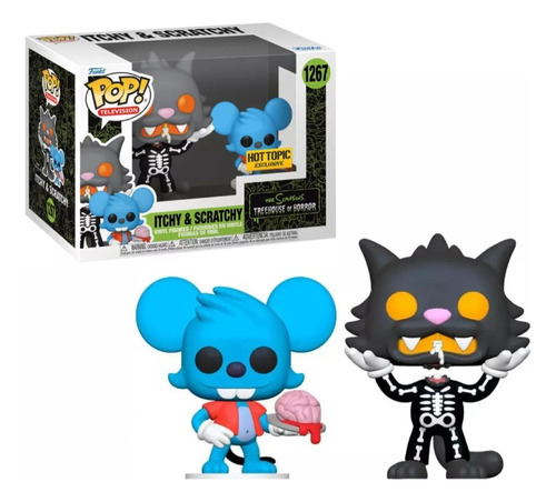 Itchy And Scratchy Funko Pop The Simpsons 1267 Exclusivo